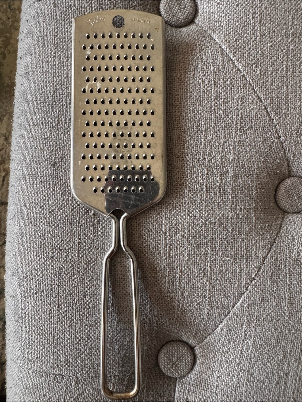 Foley Stainless Steel Handheld Grater - Silver